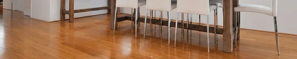Professionally installed and refinished bamboo flooring in a residential home, showcasing smooth finish and natural wood tones in Sarasota, FL