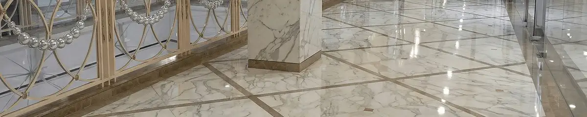 Beautiful marble floor professionally installed in Sarasota, FL
